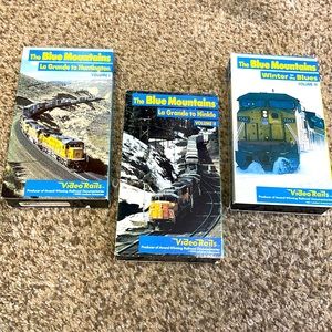 Video rails, the blue Mountains, vol1, 2, & 3 VHS 1994 videotape